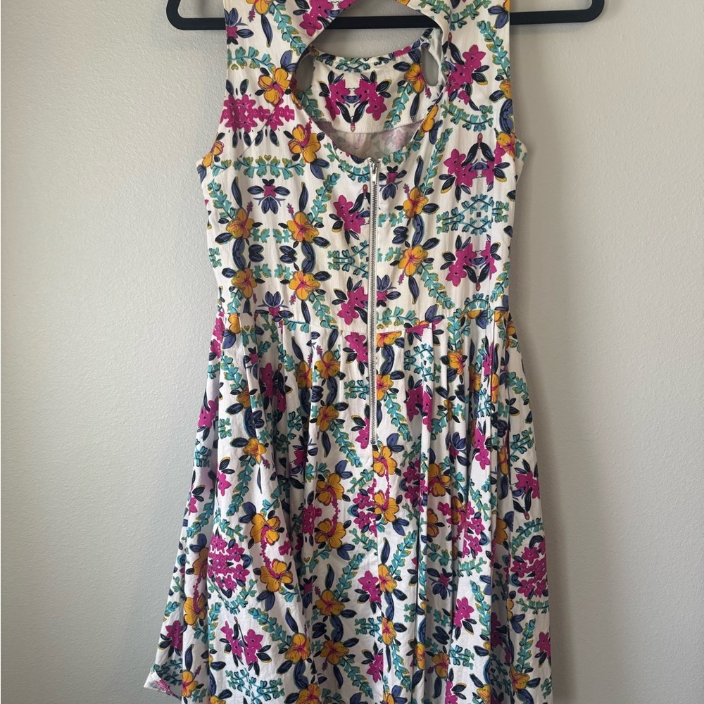 J. Taylor Floral 100% Cotton Dress - Picture 5 of 6
